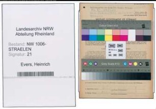 Entnazifizierung Heinrich Evers , geb. 30.07.1903 (Arbeiter)