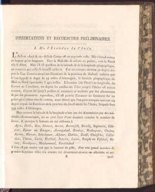 Dissertations et recherches préliminaires