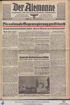 25./26.07.1936 (Samstag/Sonntag-Ausgabe)