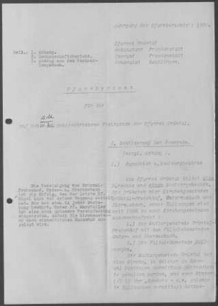 Grüntal mit Frutenhof, Untermusbach, Obermusbach und Hallwangen: Pfarrbericht 1930