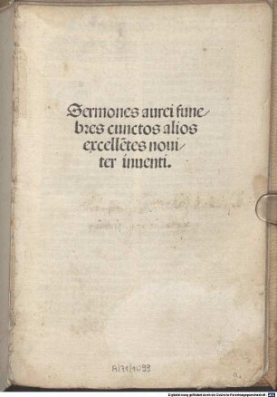 Sermones funebres noviter inventi