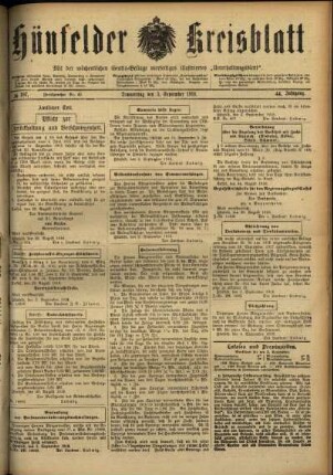 Ausgabe vom Donnerstag, den 05. September 1918.