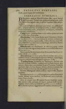 Exercitus numerosi.