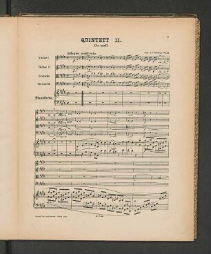 Quintett II. [Piano, Violine I. + II., Bratsche und Violoncell.]