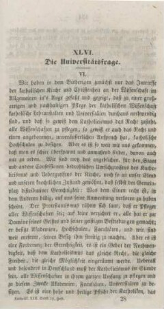 433-444 Die Universitätsfrage : Fortsetzung