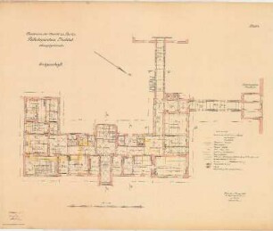 Pathologisches Institut der Charité zu Berlin: Blatt 4, Hauptgebäude, Erdgeschoß