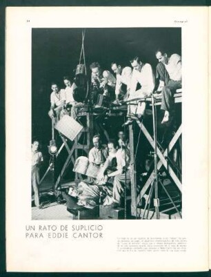 Un rato de suplicio para Eddie Cantor