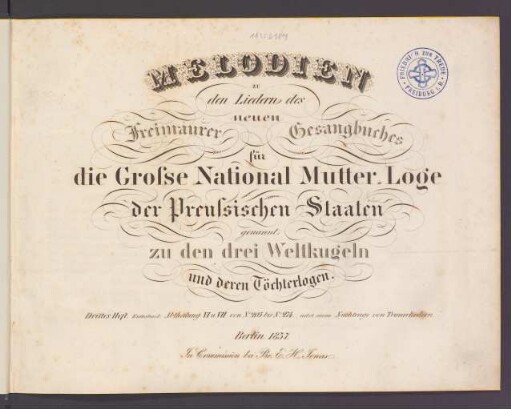 3: Abtheilung VI u. VII von No. 205 bis No. 274 nebst einem Nachtrage von Trauerliedern