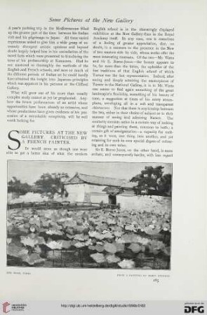 8: Some pictures at the New Gallery : criticised by a french painter