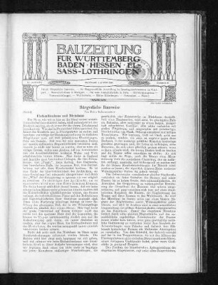 Bürgerliche Bauweise