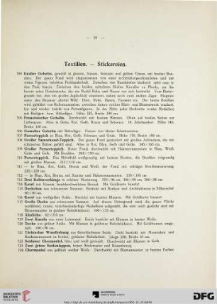 Textilien – Stickereien (Nr. 704-741)