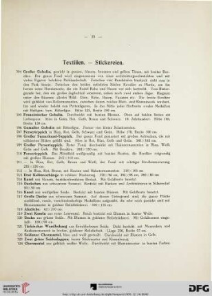 Textilien – Stickereien (Nr. 704-741)