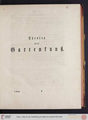 Theorie der Gartenkunst