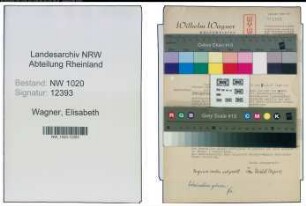 Entnazifizierung Elisabeth Wagner , geb. 00.00.0000 ()