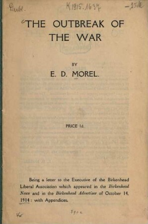 The outbreak of the war