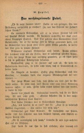 90. Kapitel. Das verhängnisvolle Paket.