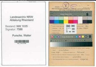 Entnazifizierung Walter Pursche , geb. 16.10.1906 (Lampenmeister)