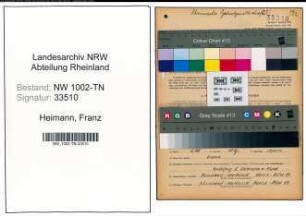 Entnazifizierung Franz Heimann , geb. 12.05.1911 (Angestellter)
