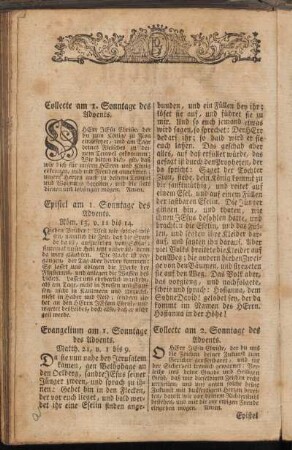 [Collecten, Episteln und Evangelia]