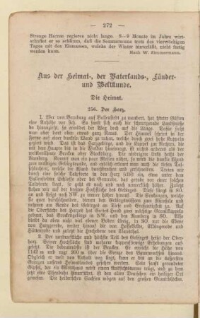 Aus der Heimat-, der Vaterlands-, Länder- und Weltkunde