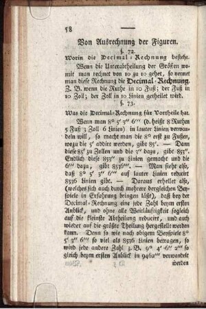 Von Ausrechnung der Figuren.