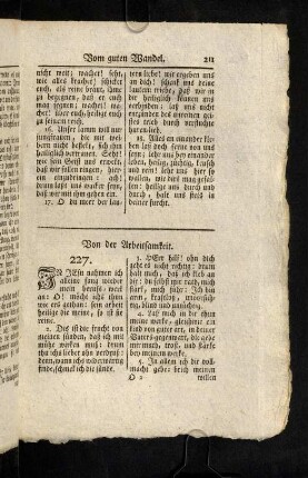 211-214, Von der Arbeitsamkeit