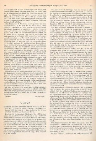 579-582 [Rezension] Kaufmann, Yehezkel, Connaître la Bible