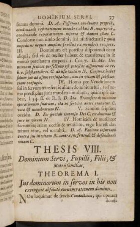 77-86, Thesis VIII
