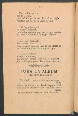 Para un álbum : (Imitación trasande)