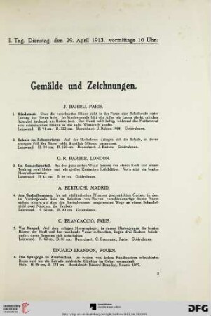 Dienstag, Vormittags 10 Uhr (Nr. 1-155)