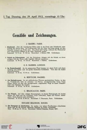 Dienstag, Vormittags 10 Uhr (Nr. 1-155)