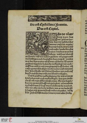 Die [erst - dritte] Epistel sanct Joannis