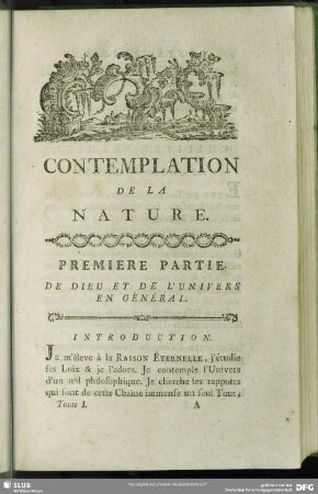Premiere Partie. De Dieu Et De L´ Univers En Général