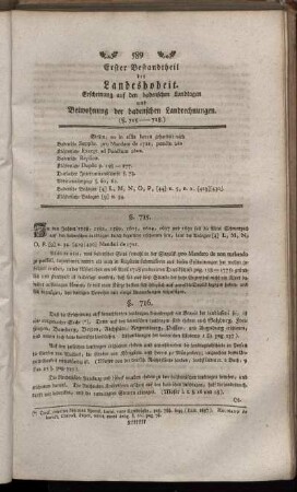 Ester Bestandtheil der Landeshoheit. (§. 715-718) – Neunter Bestandtheil von der Civilgerichtbarkeit (§. 756-788)