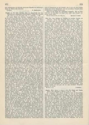 371-372 [Rezension] Brugsch, Heinrich, Die biblischen sieben Jahre der Hungersnoth nach dem Wortlaut einer altägyptischen Felseninschrift
