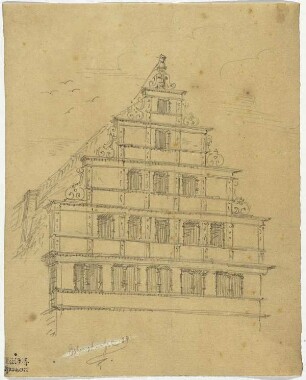 Bürgerhaus in der Osterstraße zu Hannover, Giebel