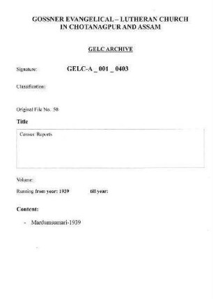 Census Report