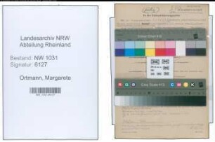 Entnazifizierung Margarete Ortmann , geb. 30.06.1914 ()