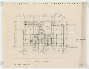 Wohnhaus Neue Winterfeldt Straße 30, Berlin-Schöneberg: Grundriss Obergeschosse 1:100
