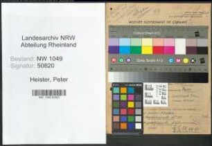 Entnazifizierung Peter Heister , geb. 30.06.1900 (Arbeiter)