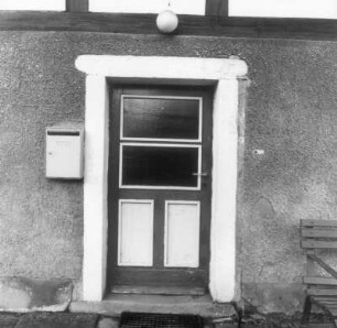 Dürrröhrsdorf-Dittersbach-Elbersdorf, Nr. 46. Wohnhaus (1851), Haustür