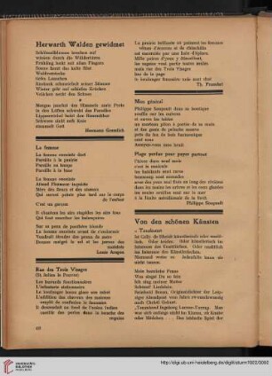 Von den schönen Künsten