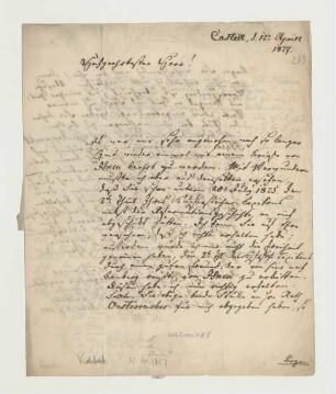 Brief von Friedrich Wilhelm Viehbeck an Joseph Heller