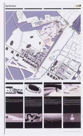 Einen Park des Lebens schaffen - Berlin-Buch Schinkelwettbewerb 2003: Lageplan 1:2000, perspektivische Ansichten