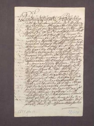 Vertrag zwischen dem Speyerer Domkapitel und der Stadt Kuppenheim über den Zehnten von verschiedenen Gattungen in Kuppenheim