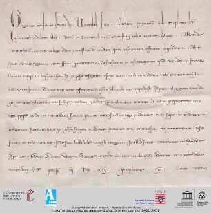 Urkunde : Papst Gregor IX. befiehlt dem Mainzer Erzbischof, mit der Reform des Klosters Lorsch fortzufahren