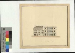 Kronprinzenpalais Stuttgart, Ansicht Seitenflügel (Kanzleistraße)