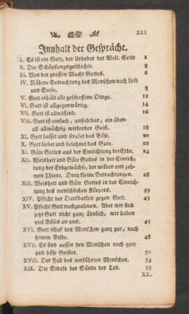 Innhalt der Gespräche