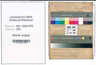 Entnazifizierung August Brandt , geb. 13.05.1895 (Heizer)