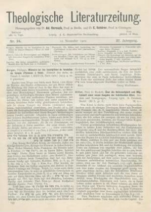 634-638 [Rezension] Kittel, Rudolf, Über die Notwendigkeit und Möglichkeit einer neuen Ausgabe der hebräischen Bibel. Studien und Erwägungen